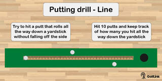 line putting drill at home