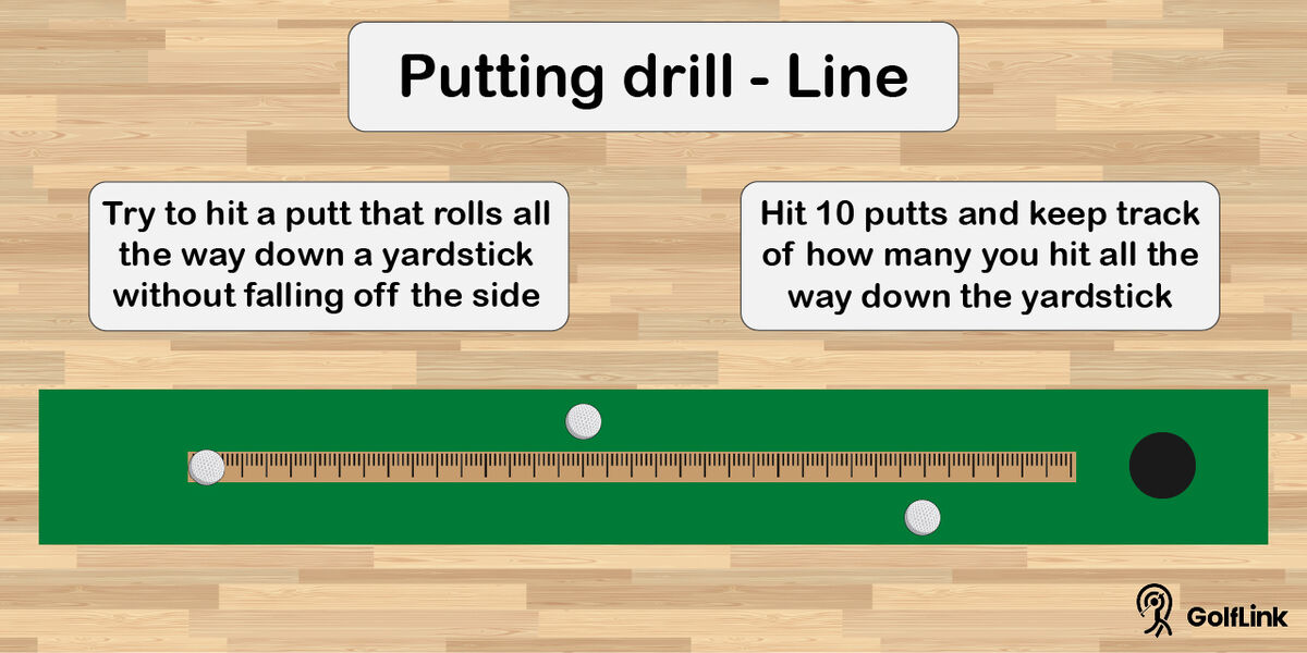line putting drill at home