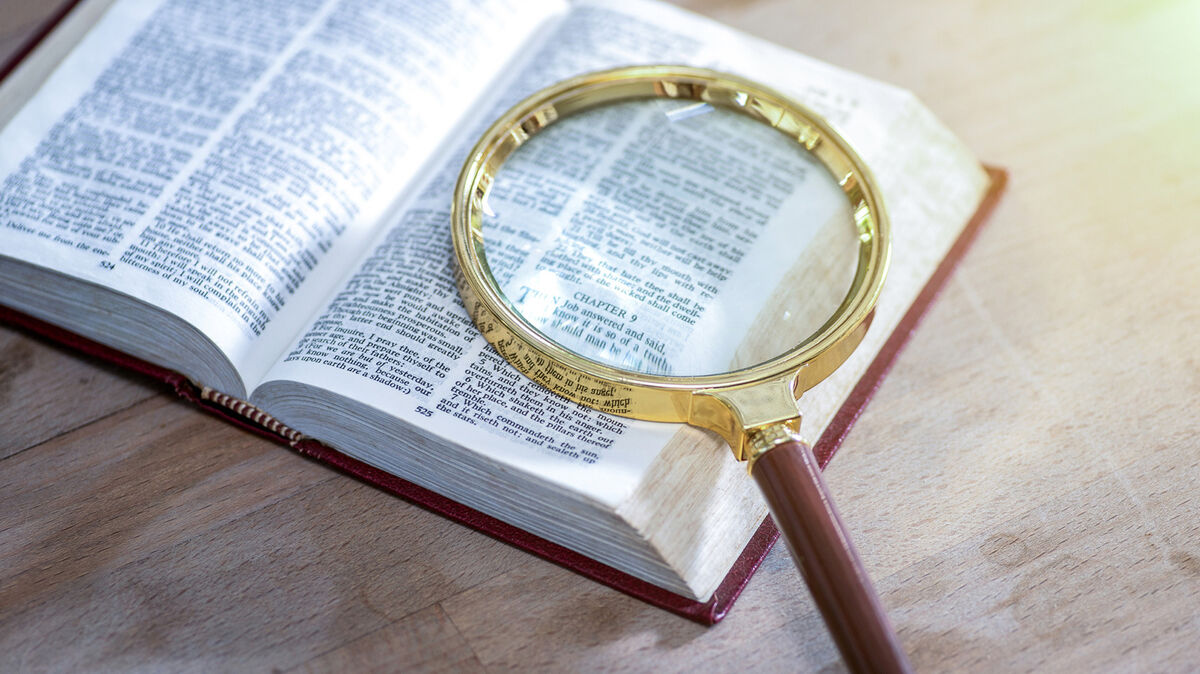 Open Dictionary and Magnifying Glass