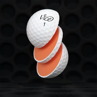 Sliced VICE Drive golf ball
