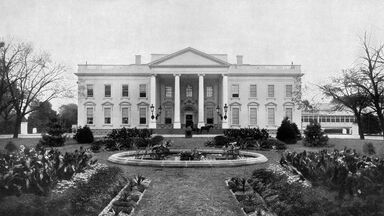 Antique American Photograph The White House Washington D.C. 1900