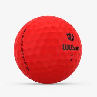 Wilso Duo Optix red golf ball