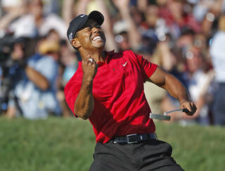 Tiger Woods at 2008 U.S. Open