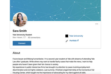 linkedin summary for students with no experience