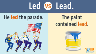 Led - Men marching parade vs Lead - Paint can