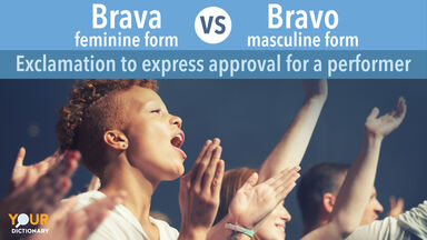 Young people applauding Brava vs Bravo