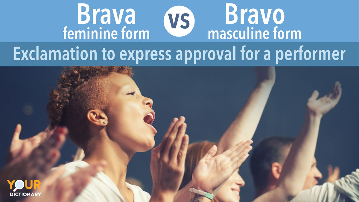 Young people applauding Brava vs Bravo