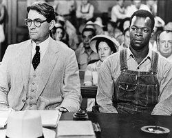 Gregory Peck and Brock Peters in To Kill a Mockingbird.