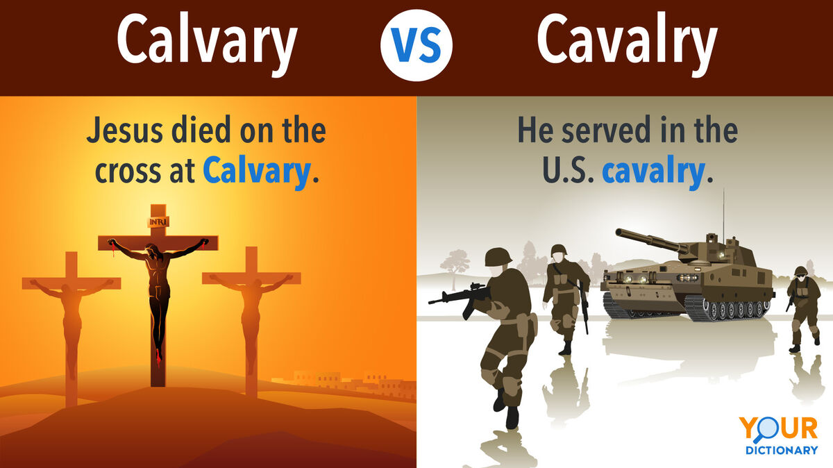 Calvary - Jesus On The Cross vs Cavalry - Battlefield