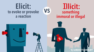 Elicit - Man Talking in Megaphone vs Illicit - Bribing