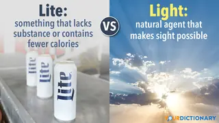 Lite - Beer vs Light - Sunset behind Clouds