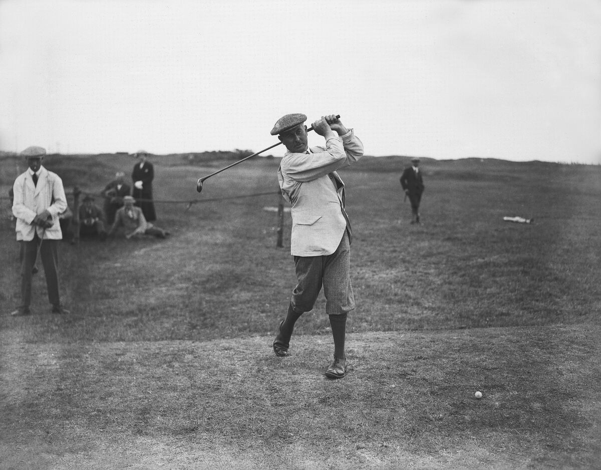 Golfer Harry Vardon in 1920