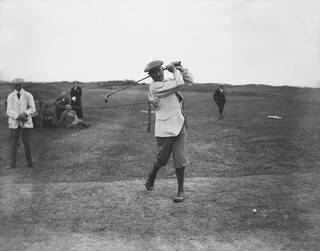 Golfer Harry Vardon in 1920