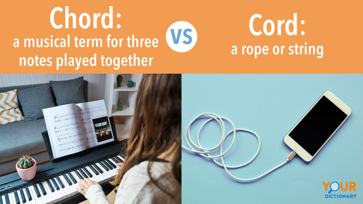 Chord - Woman Playing Piano vs Cord - Smartphone Electronic Cord