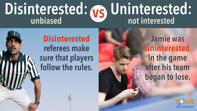 Disinterested - Referee Watching Play vs Uninterested - man looking at phone at football match