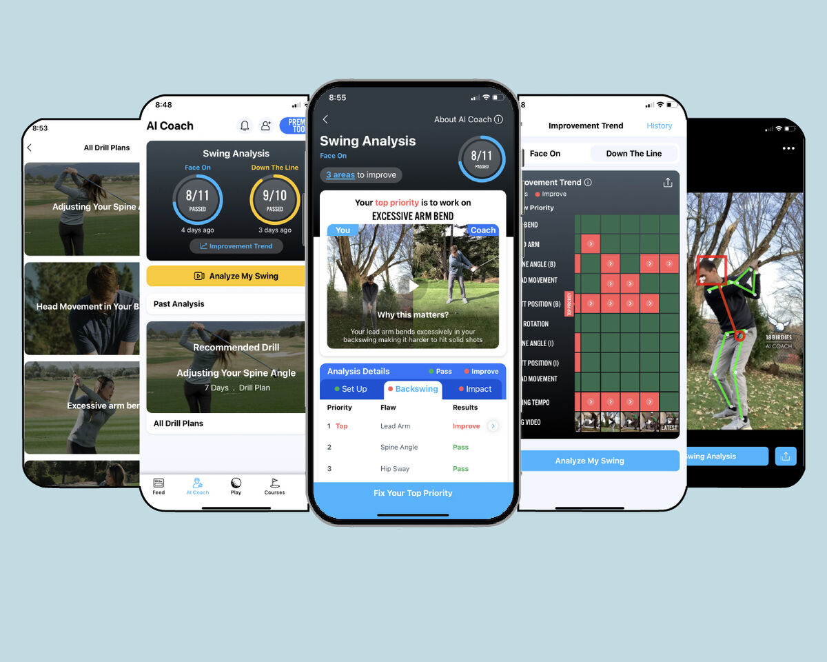 AI Swing Coach Through 18Birdies Premium