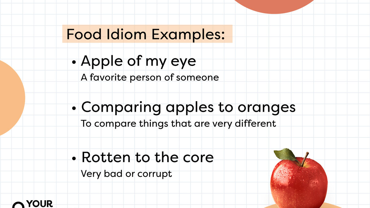 Idioms examples on sale with meaning