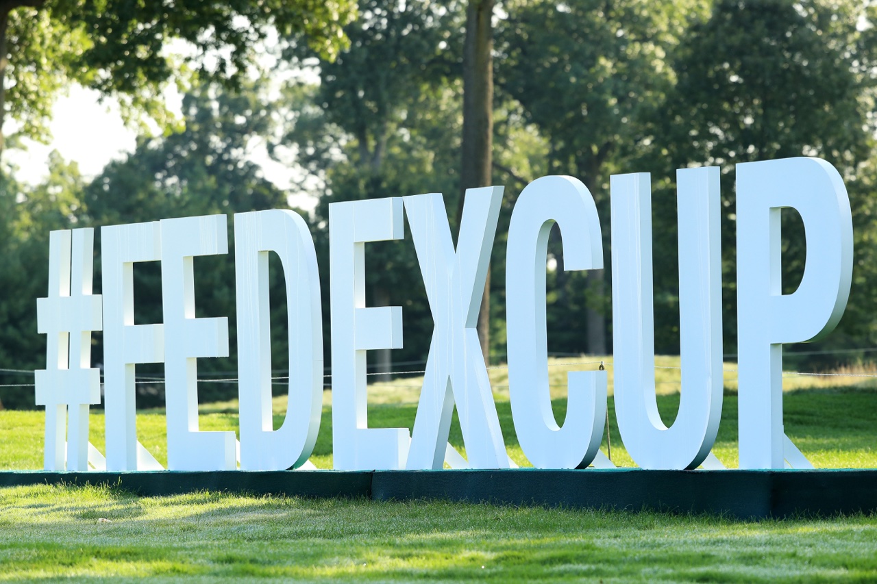 fedexcup signage at a PGA Tour event