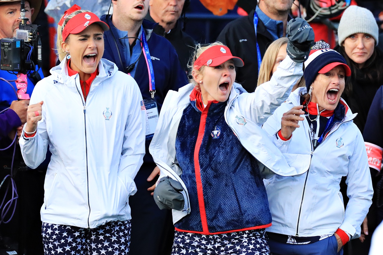 Team USA celebrates during the 2019 Solheim Cup