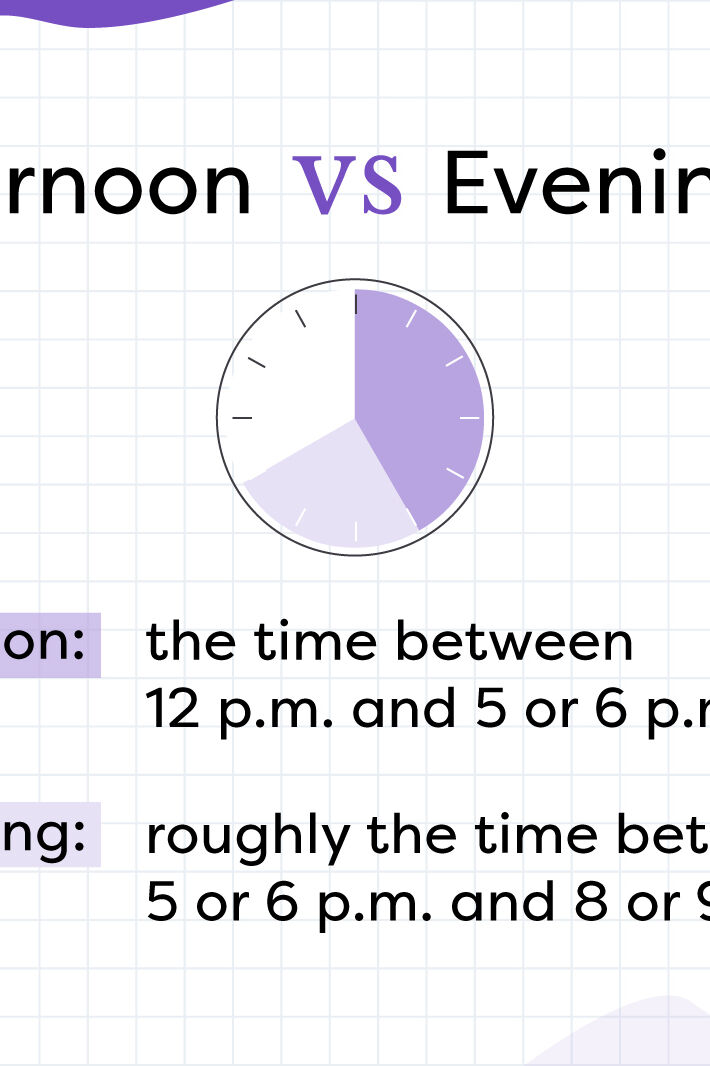 What Counts As Afternoon Vs Evening