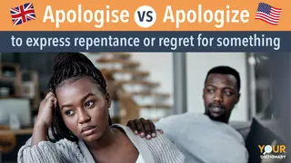 Man and Woman After Argument Apologise vs Apologize definition