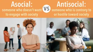 Asocial - Girl apart from her colleagues vs Antisocial - Girl outcast sitting apart from peers