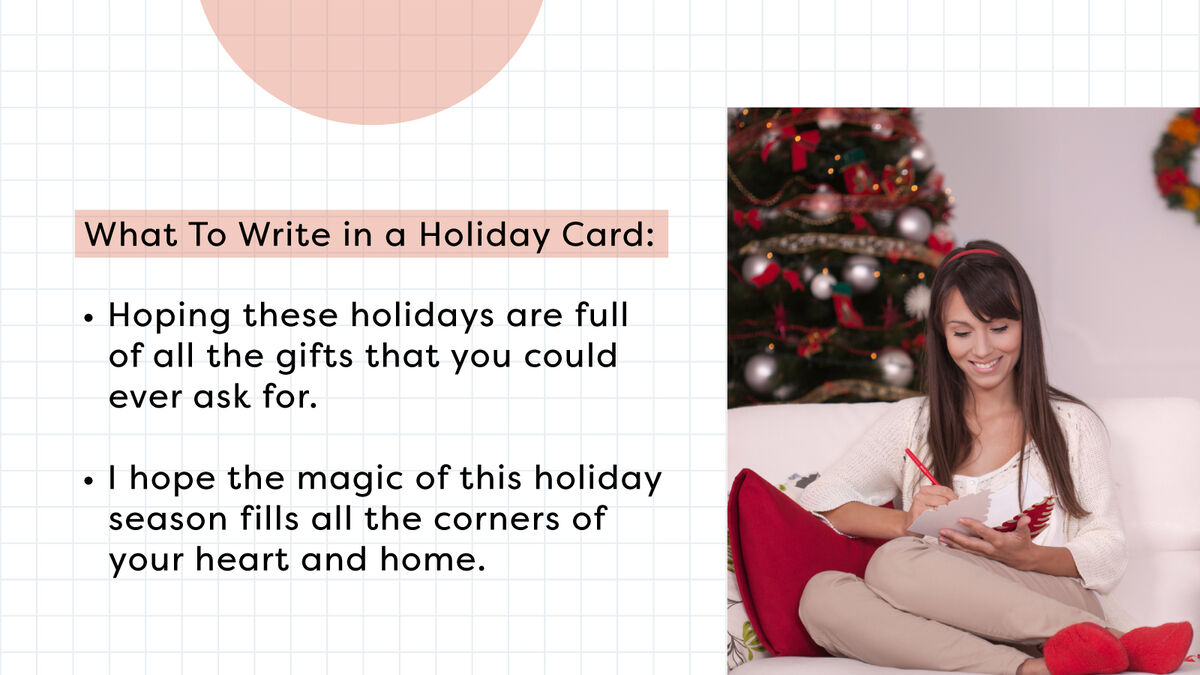 holiday card inside