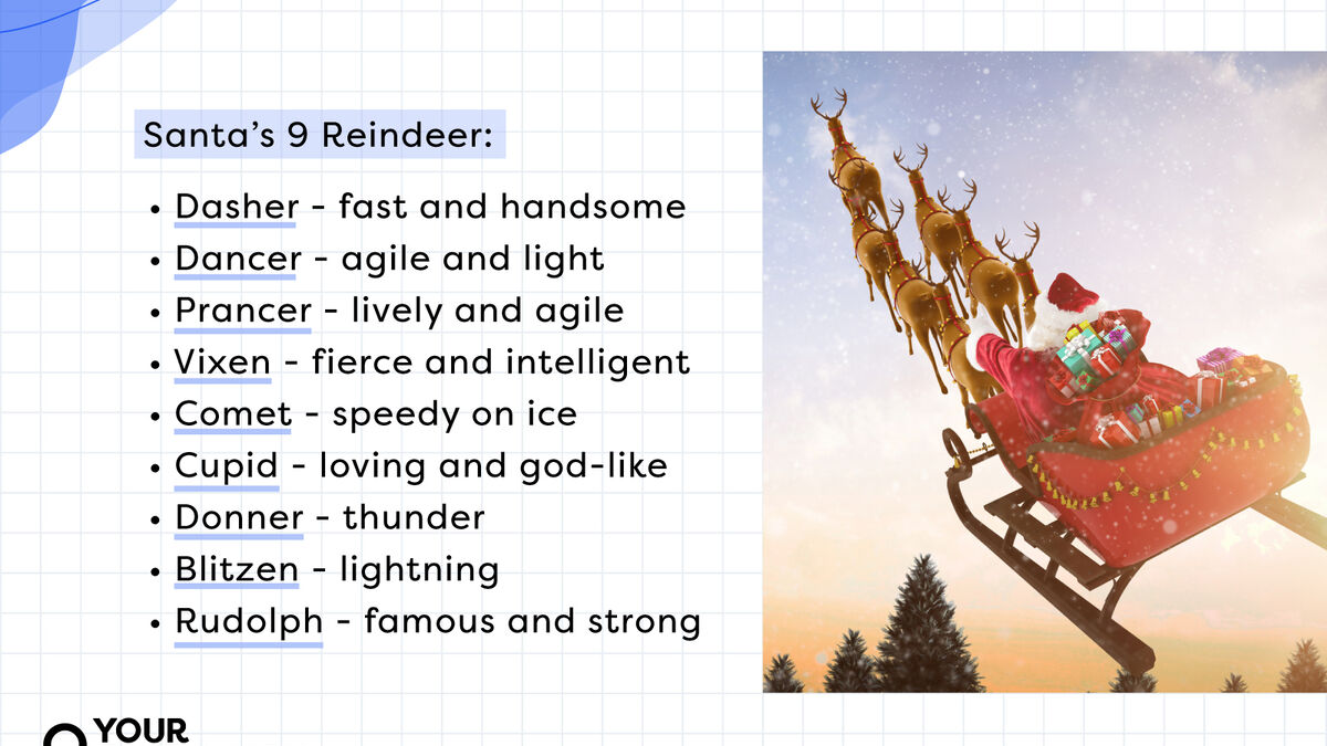 The Meaning of Santa's Reindeer Names