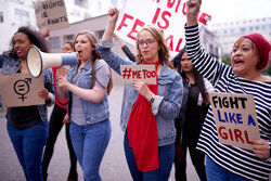 Women in Me too demonstration