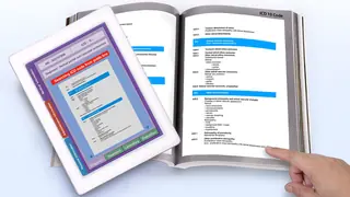 technical manual and tablet