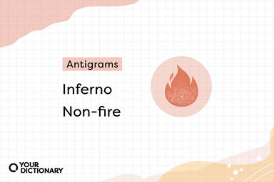 Inferno and Non-fire as Antigram Example with flame