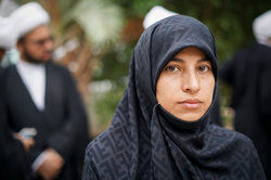 Muslim woman outside