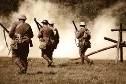 World War I Attack Formation Reenactment