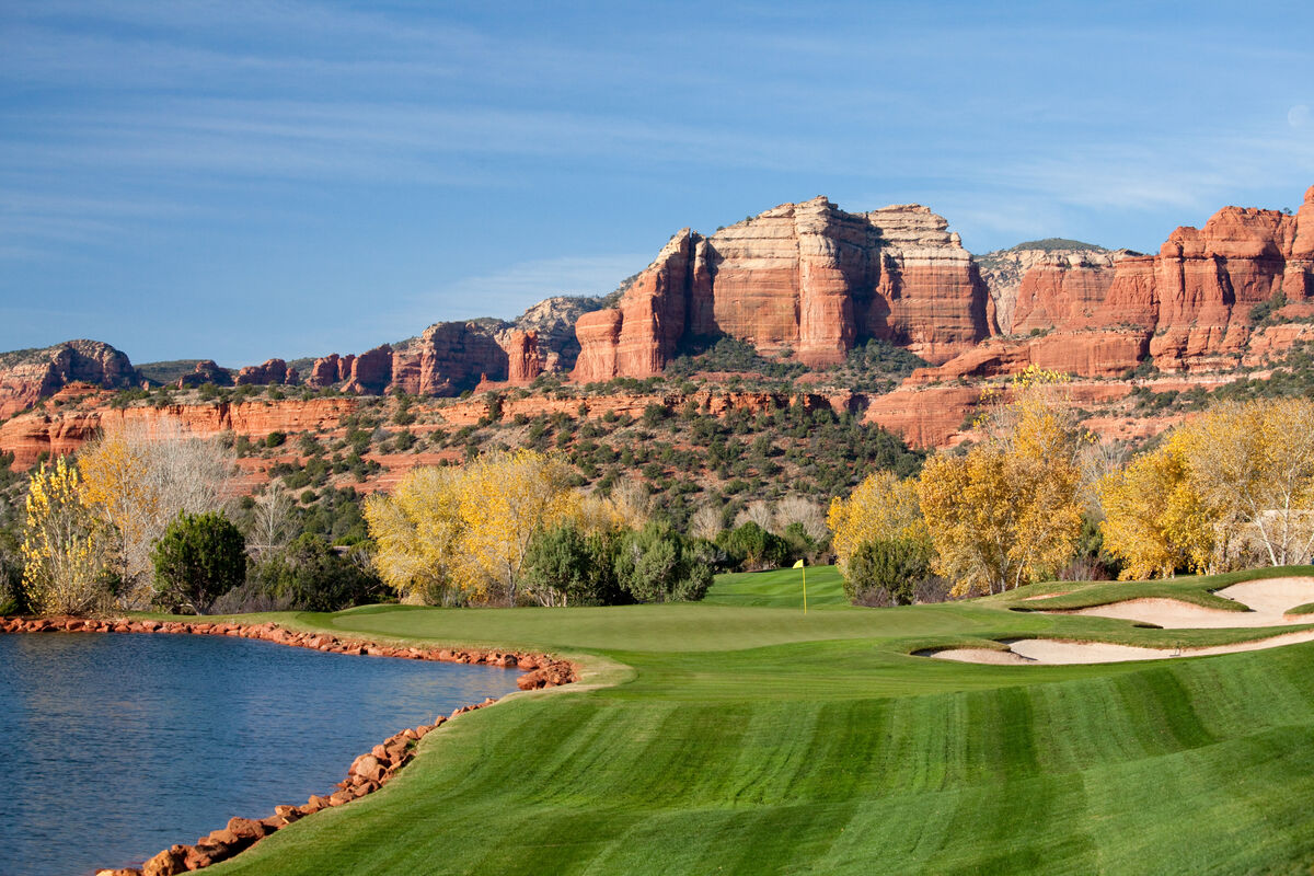 Desert golf course in Arizona