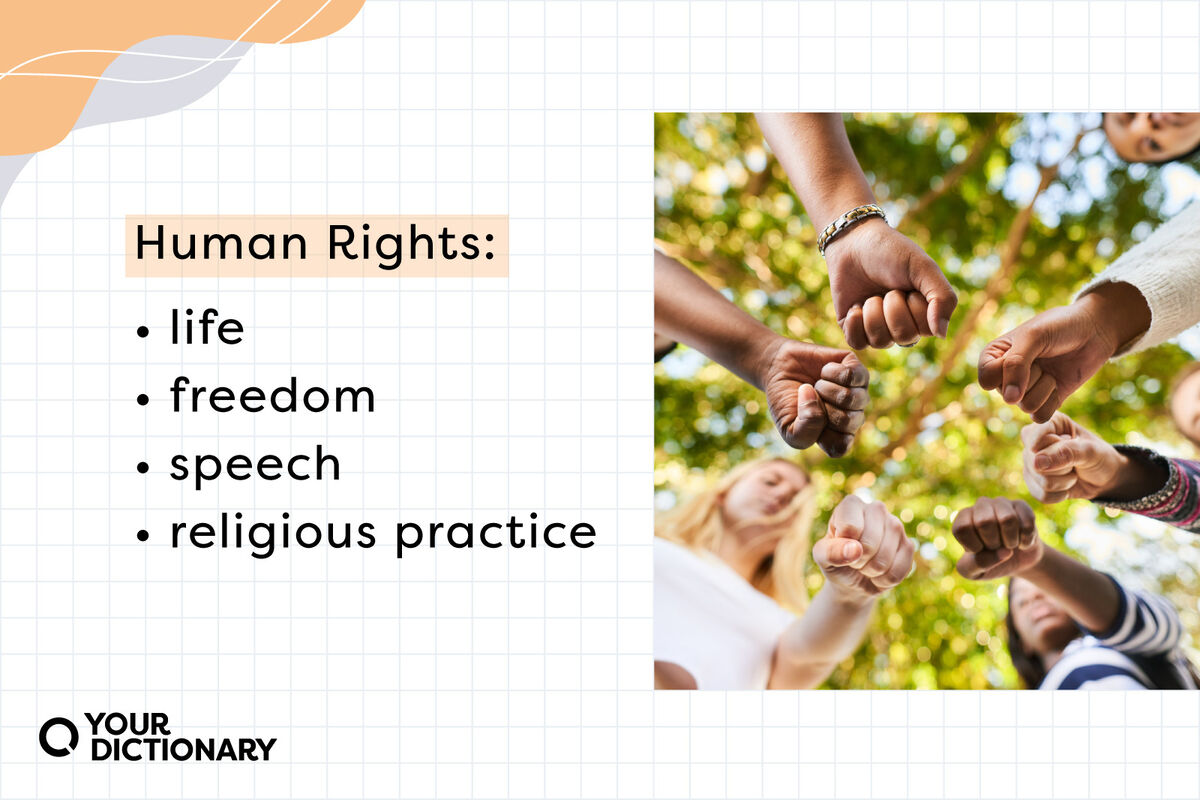 list of four human rights examples from the article