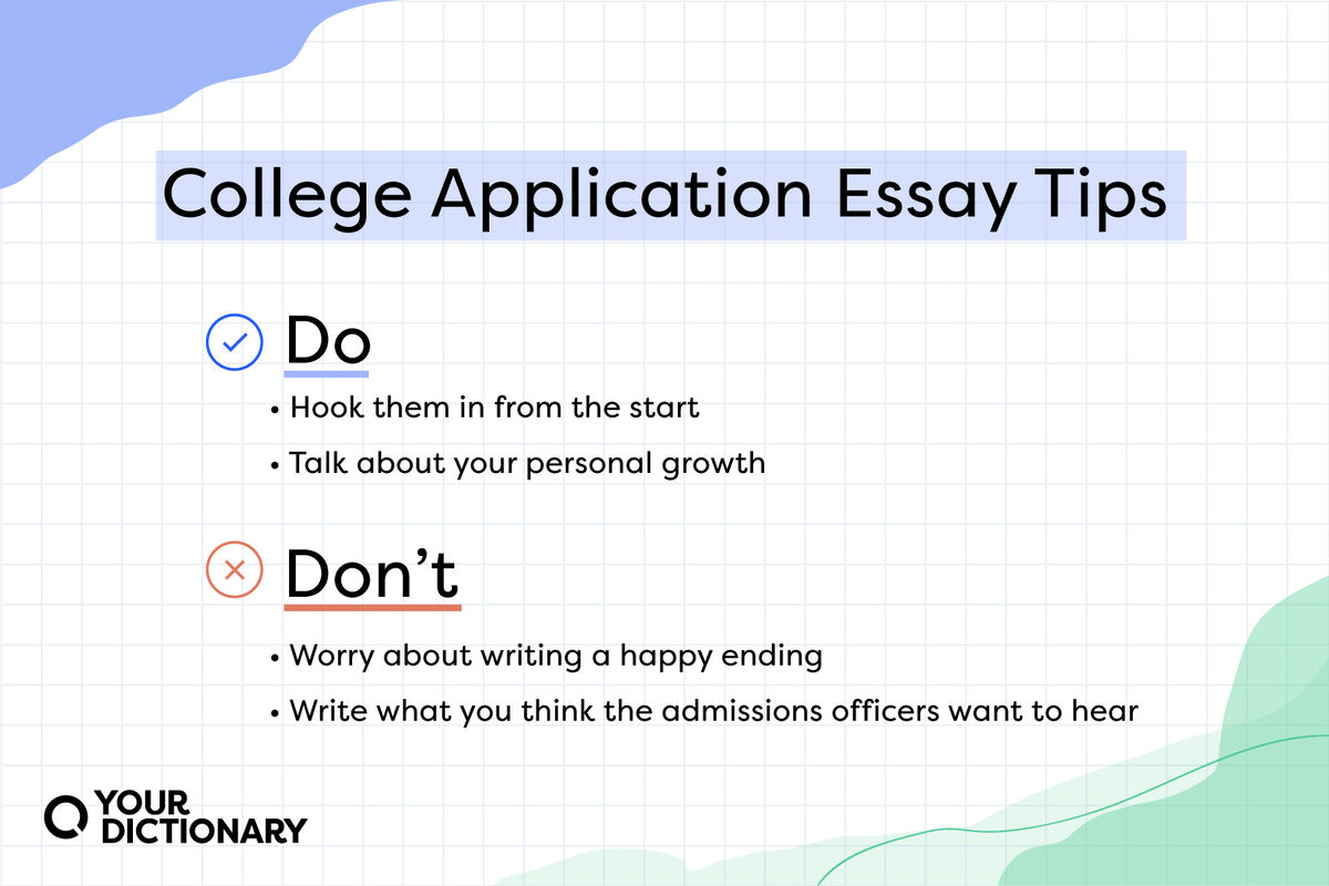 college application essay tips on what to do and what not to do from the article
