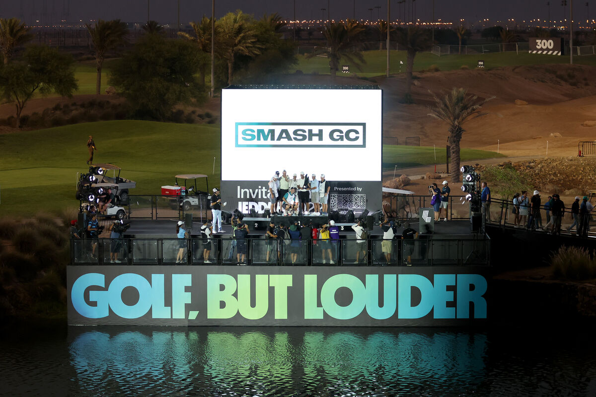 Smash GC celebrates a LIV Golf team win