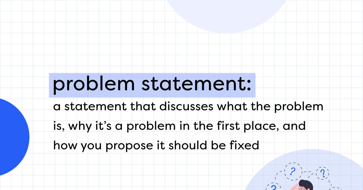 Effective Problem Statement Examples | YourDictionary