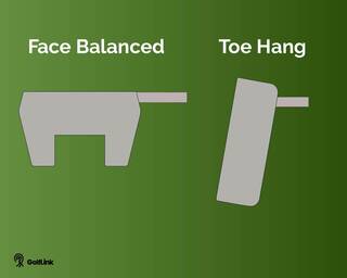 face balanced toe hang putters