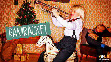 Ramracket - Two boys with Christmas presents