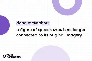 definition of "dead metaphor" from the article