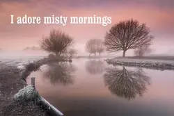 Misty morning at River Stour in Dedham, Suffolk, UK
