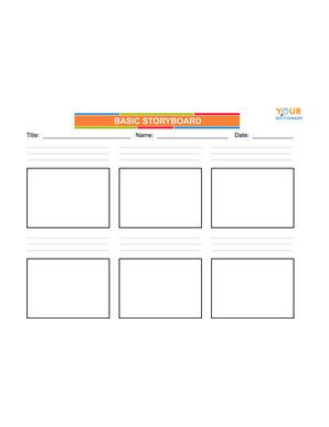 blank storyboard template