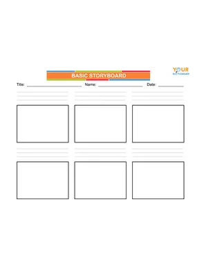 blank storyboard template