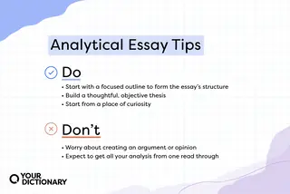 three tips for what to do with two tips for what not to do in analytical essays from the article