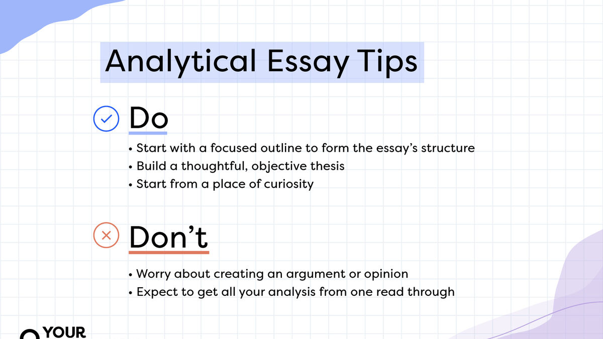 analyse in essay meaning