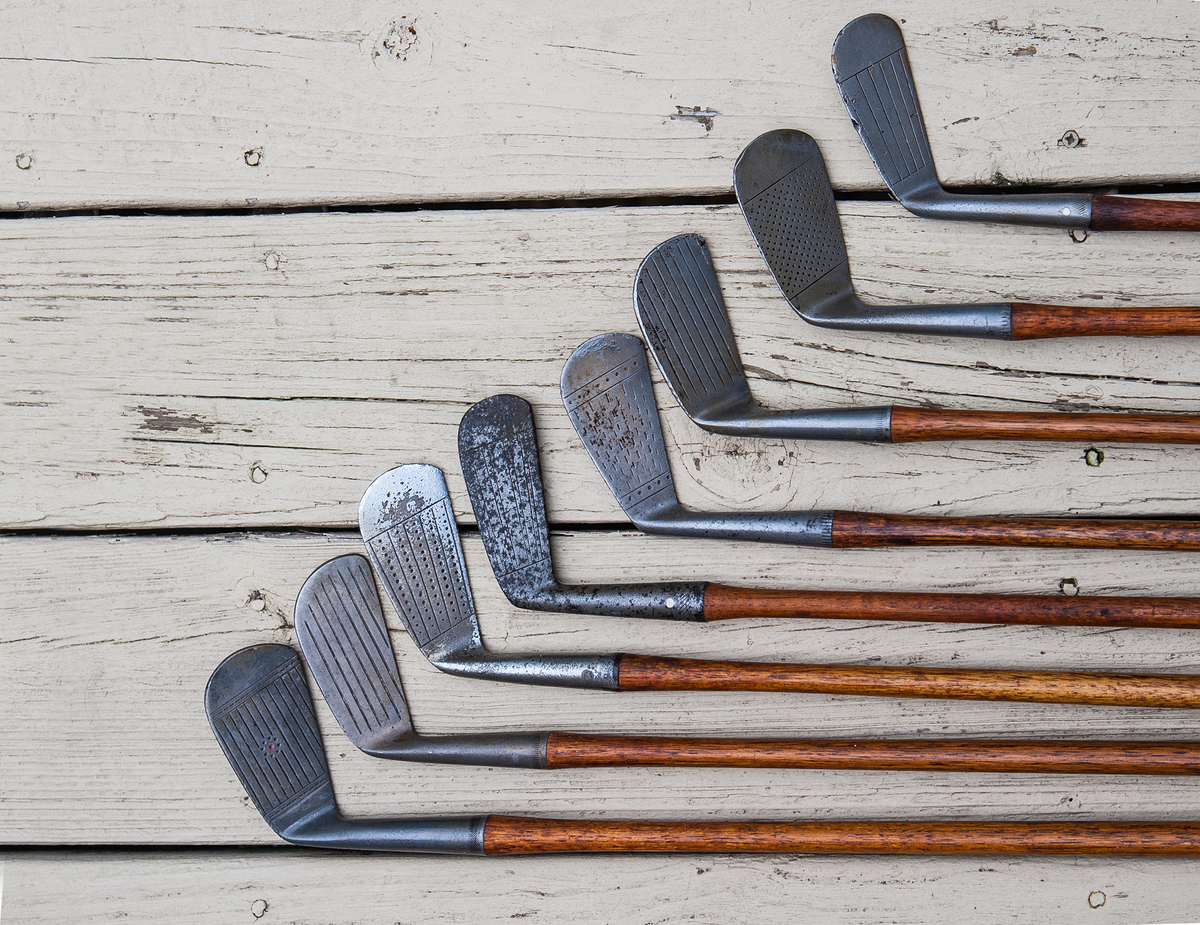 hickory-shafted golf clubs