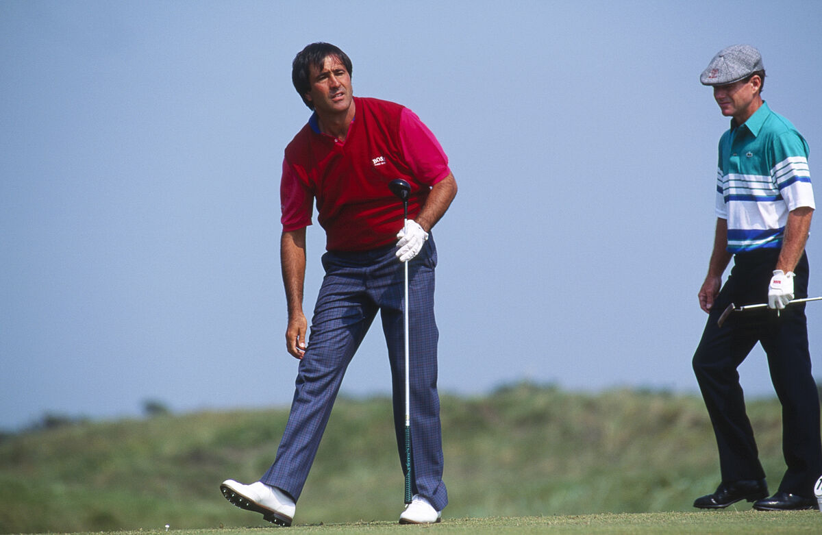 Seve Ballesteros with metal spikes
