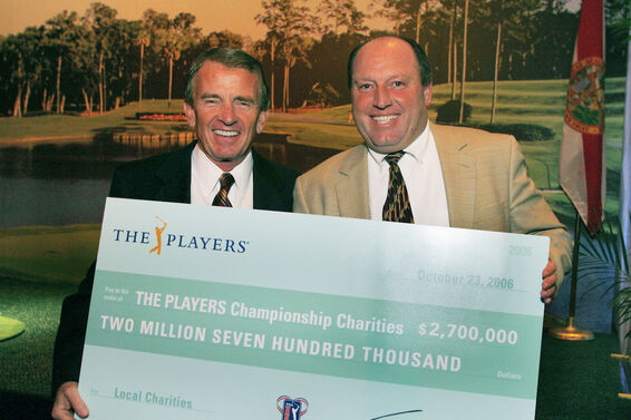 The Players Championship check for charity