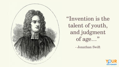 Jonathan Swift portrait and quote
